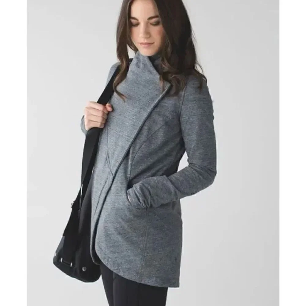 Lululemon That's a Wrap Jacket Grey Size 6